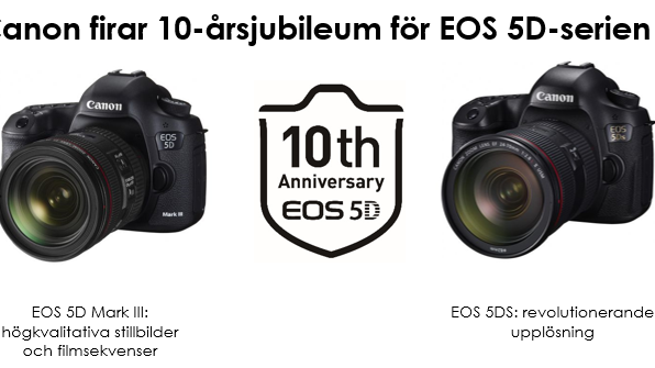 Canon firar 10-årsjubileum för EOS 5D-serien