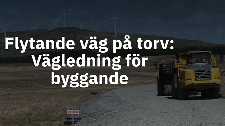 Flytande vägar över torvmark