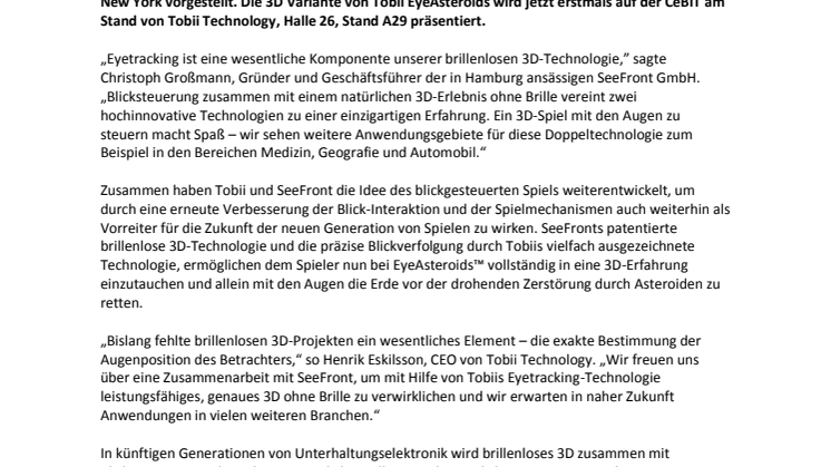 Tobii und SeeFront