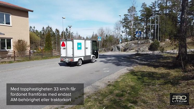 PRO Litium 3800 Van - eldrivet arbetsfordon med integrerat skåp