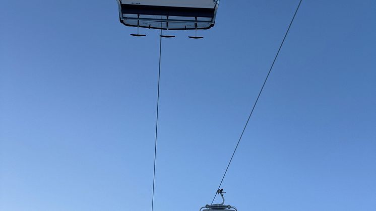 SkiStar Hemsedals nye stolheis – 1.814 meter lange Lodge Express. 