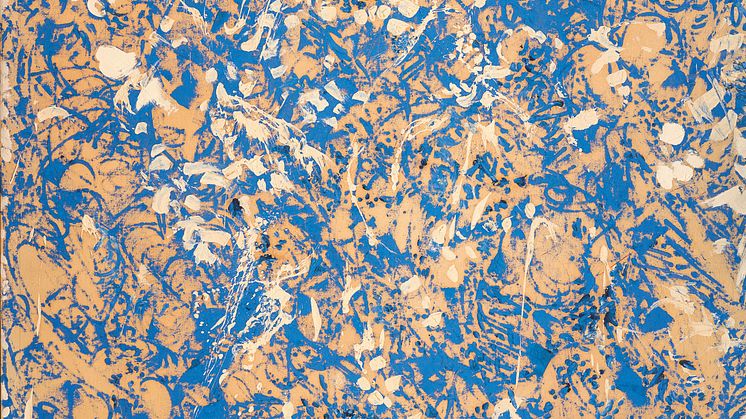 Lee Krasner (1908–1984) Through Blue, 1963 Oil on canvas, 191.8 × 147.3 cm Private collection, New York © Lee Krasner / BONO, Oslo 2023 Photo: The Pollock-Krasner Foundation / Christopher Stach