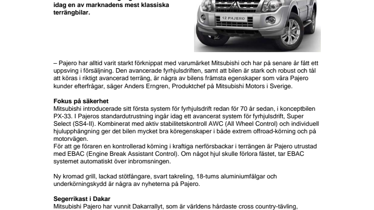 Mitsubishi lyfter Pajero