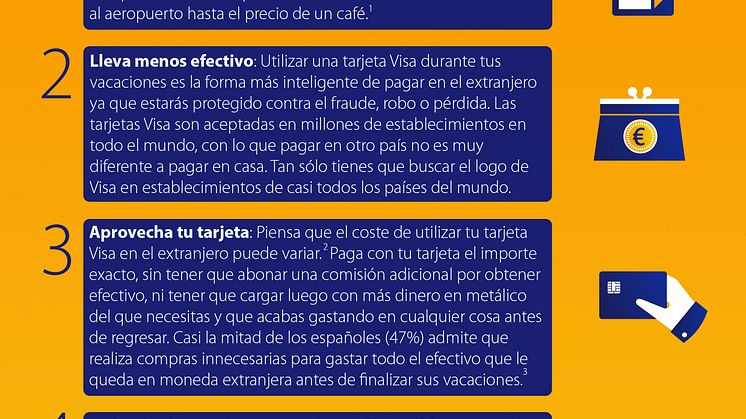 Infografía - Consejos viaje Visa Europe 2015