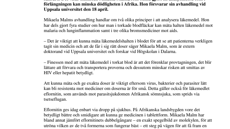 Analysmetod kan minska dödlighet i tredje världen