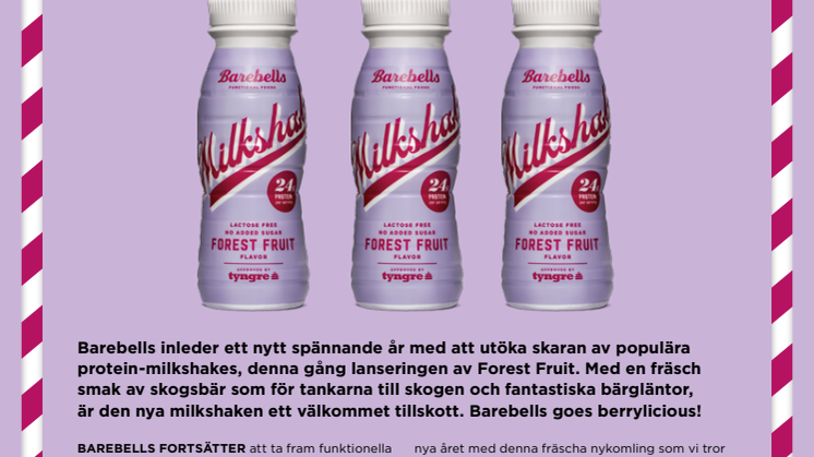 Barebells lanserar ny milkshake - straight out of the forest! 