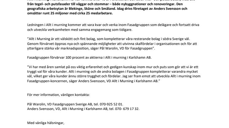 Fortsatt expansion med Allt i murning i Karlshamn AB
