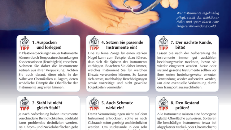 Instrumentenpflege: Die Freude währt lange
