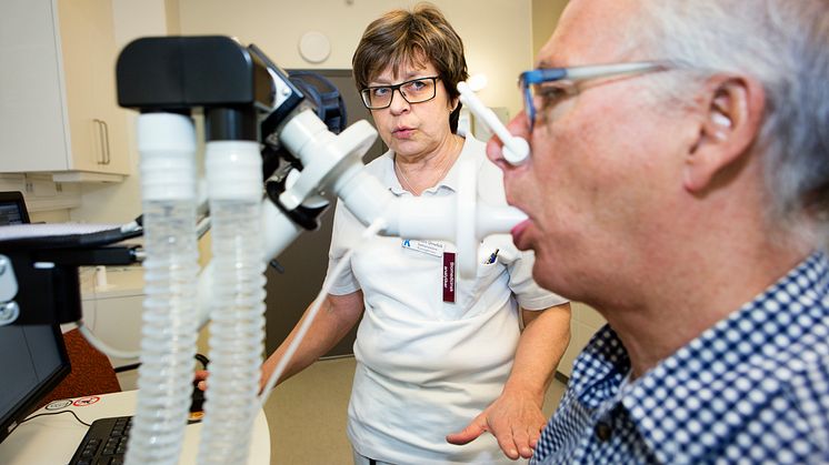 Lungfunktionstest (spirometri)