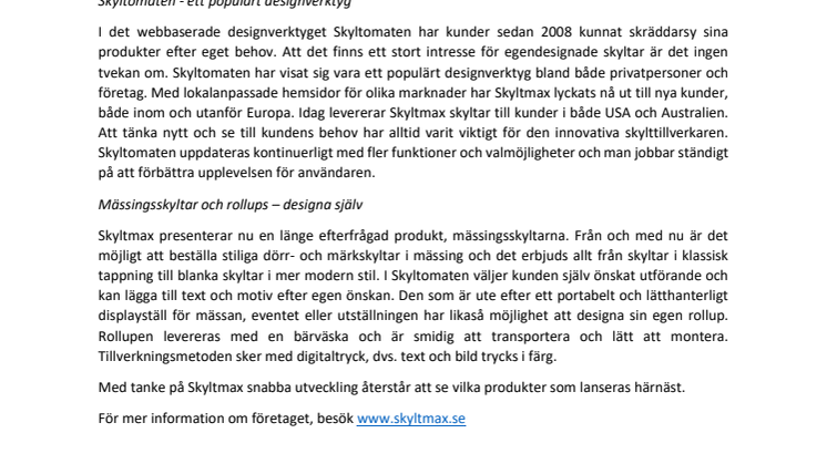 Skyltmax breddar sitt sortiment med mässingsskyltar och rollups