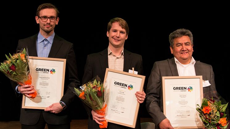 Pristagarna i Green Innovation Contest 2014 utsedda