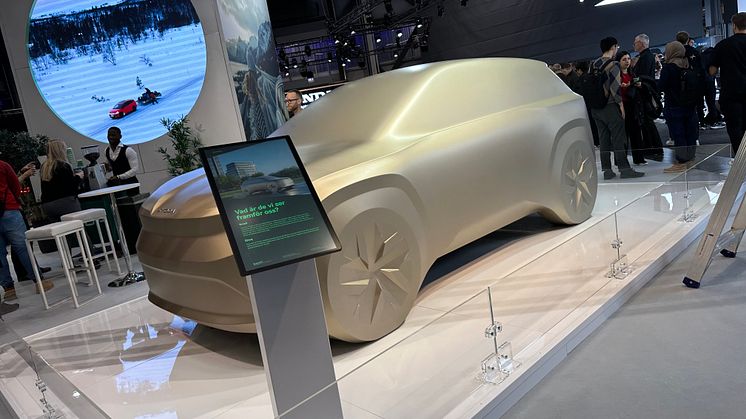 Skoda designstudie på eCarExpo i Göteborg