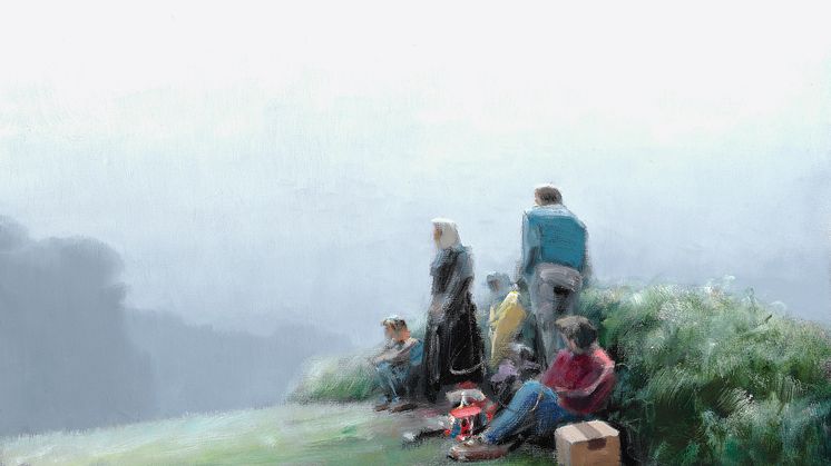 Poul Anker Bech: "Familie i morgendis", 2003. Hammerslag: 105.000 kr.