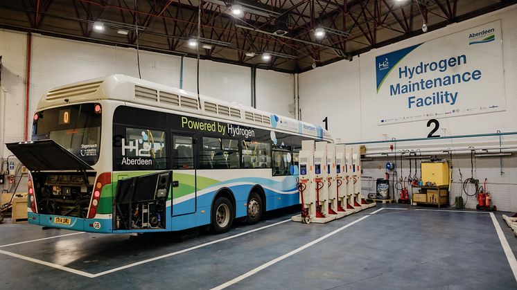 Wasserstoffbus in Aberdeen