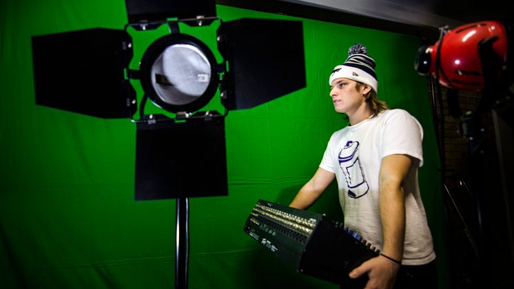 Niklas Grimberg, praktikant på mediehuset Avenyn