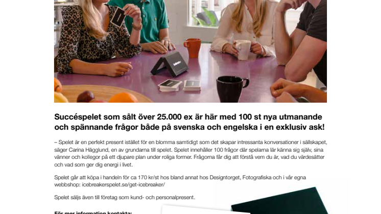 Succéspelet Icebreaker lanserar nytt spel!