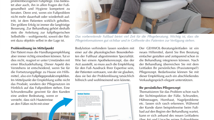 Einfacher beraten: Der neue Beratungsleitfaden von GEHWOL