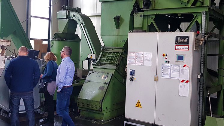 Provkörning i kross och centrifug hos Steimel GmbH