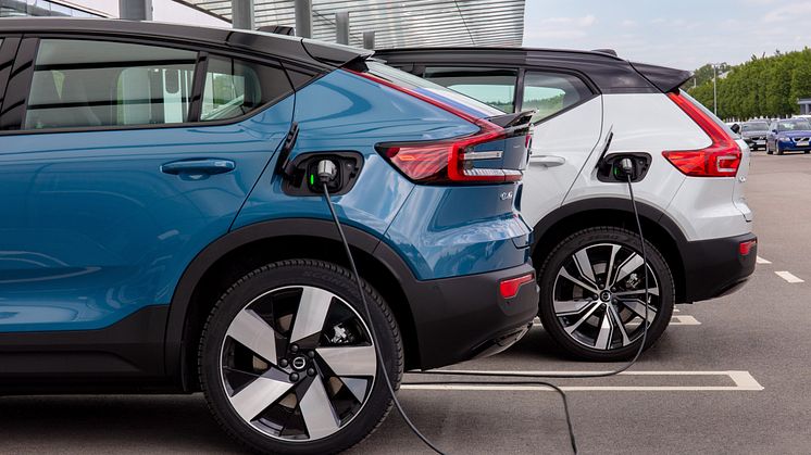 Mer Sverige och Volvo Cars i samarbete för laddning hemma och längs vägen.