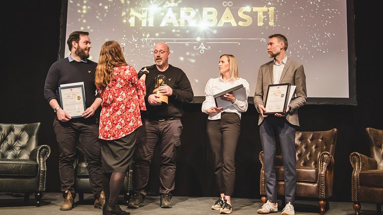 Prisutdelning på Besöksnäringsdagen