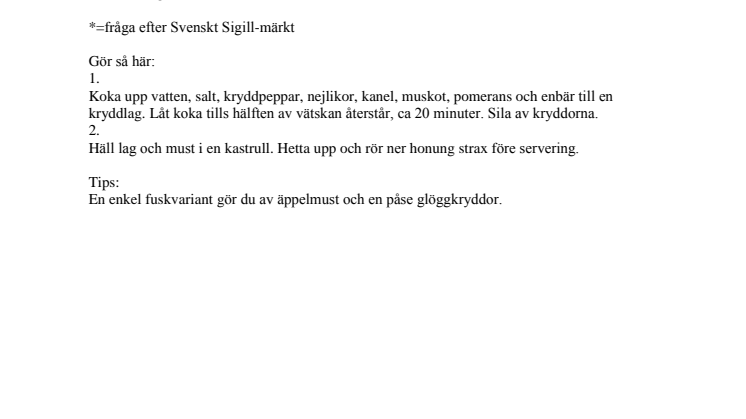 Julbord 2010 Svenskt Sigill