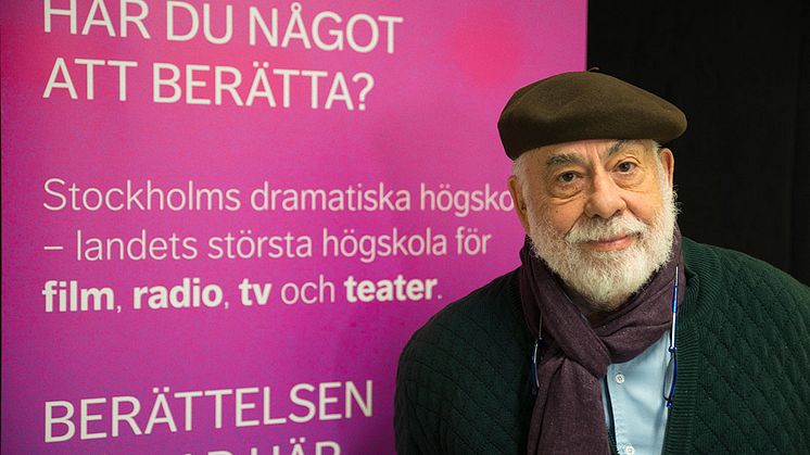 Francis Ford Coppola besökte filmstudenterna på StDH. Foto: Per Bolkert