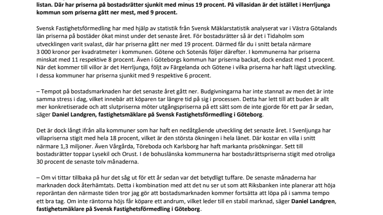 Unik kartläggning visar: Här finns Västra Götalands bästa bostadsklipp – kommun för kommun