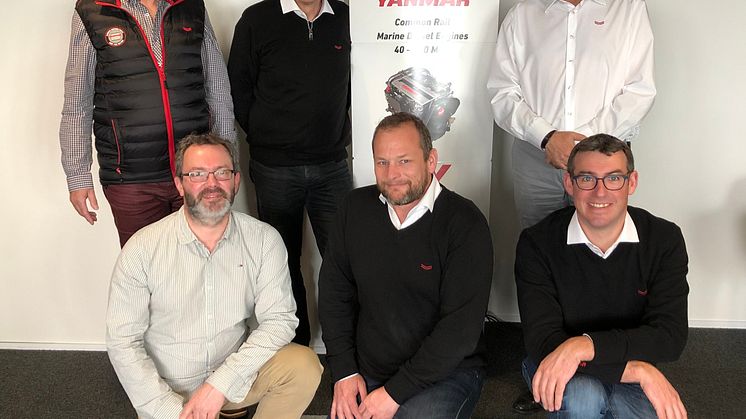 The new team at the YANMAR France SAS office in La Roche-sur-Yon