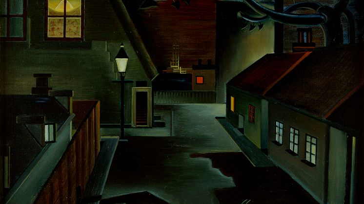 Malmö Konstmuseum, GAN, Skuggspel II "Liten gata", 1929