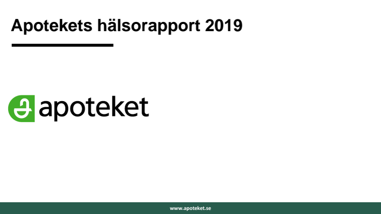 Apotekets stora Hälsorapport: Stillasittandet ökar och färre uppger att de mår bra