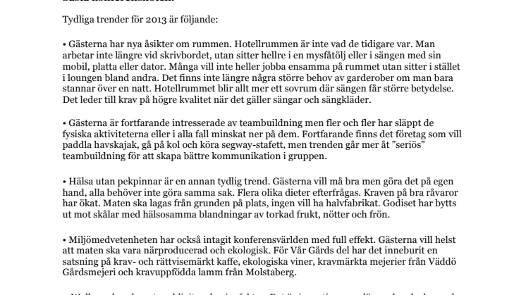 Bort med möbler och garderober – en av årets konferenstrender 