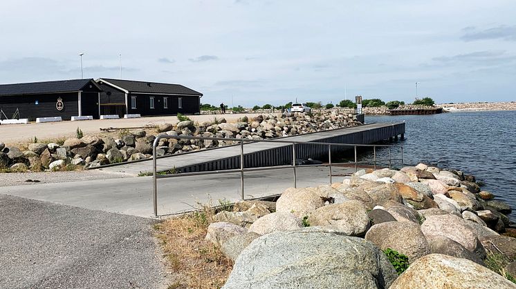 Rampen vid Vaktgatan på Limhamn som kommer stängas av den 28 juni.