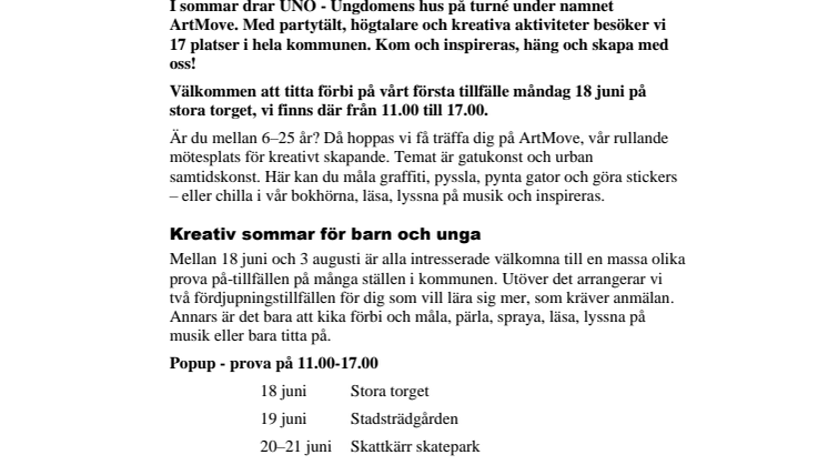 Ungdomar gör konst av Karlstad