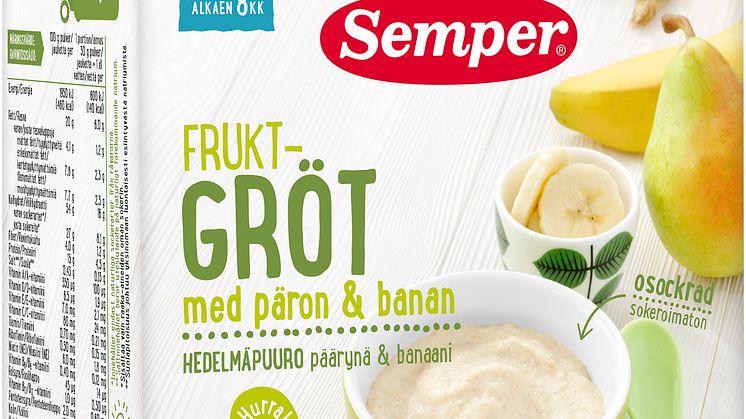 Nytt recept och ny design på Sempers grötar.