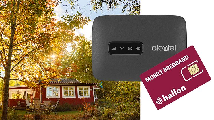 Kraftig efterfrågan på elektronik under juli, augusti, september 2020 Bild: TCL, Annons, Alcatel portabel router MW40