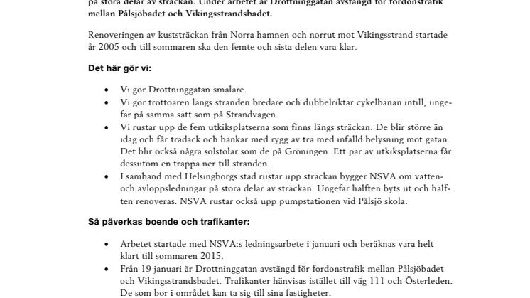 Dags för sista etappen av Strandpromenaden