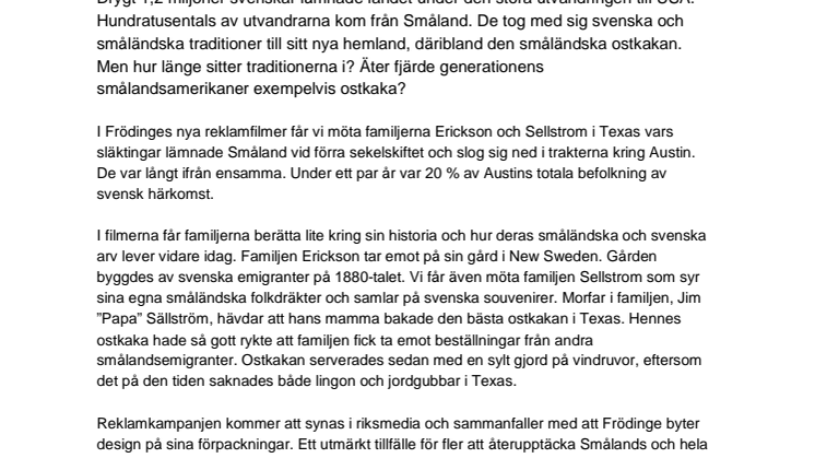 Frödinge besöker smålandsättlingar i Texas