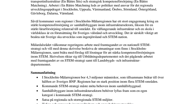 Skrivelse Säkra samhällsbärande funktioner och regionala STEM-miljöer i Stockholm-Mälarregionen.pdf