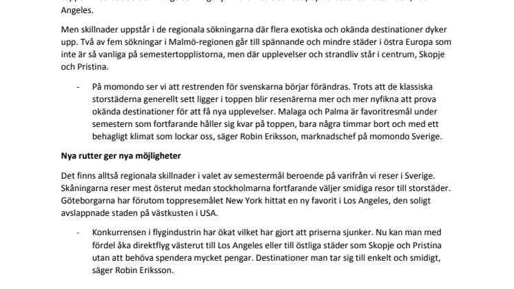 Skåningarna reser österut i sommar