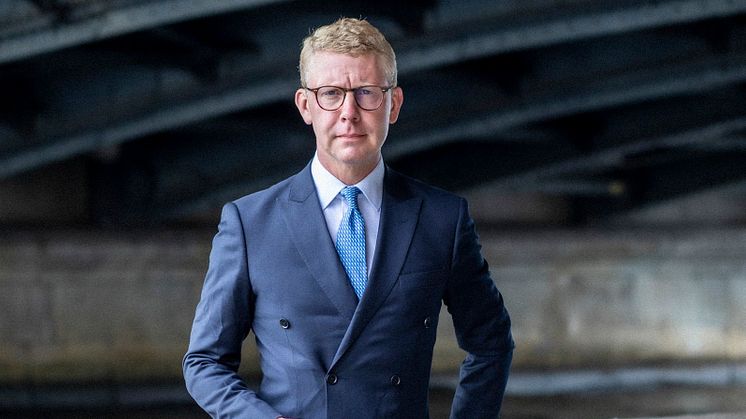 Kristoffer Tamsons (M), oppositionsregionråd i Region Stockholm.