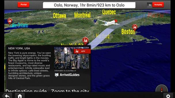 Norwegians underhållningssystem ombord Dreamlinern