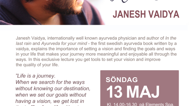 Föreläsning av Janesh Vaidya