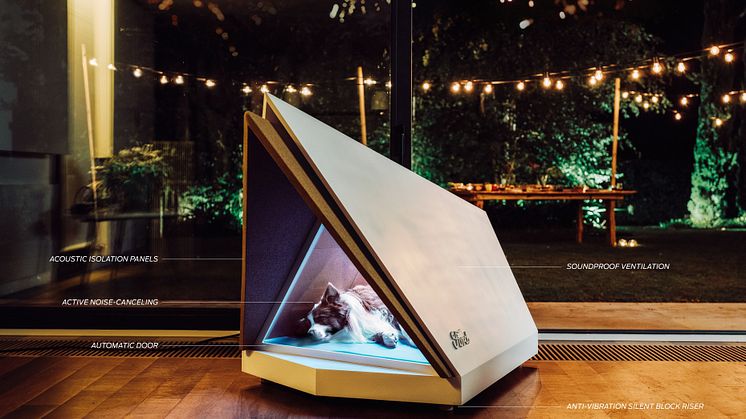 Die Idee: Eine spezielle Hunde-Box reduziert Böller-Lärm mittels Noise Cancelling-Technologie, wie sie auch bei Kopfhörern und Automobilen zum Einsatz kommt