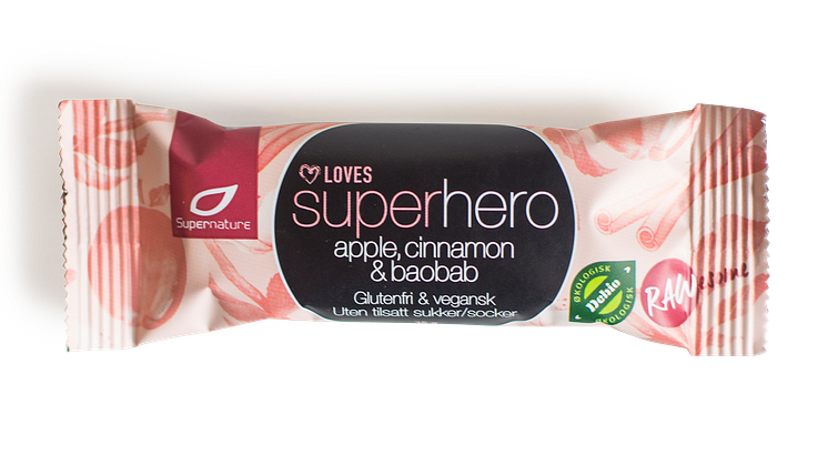 Superhero eple, kanel og baobab