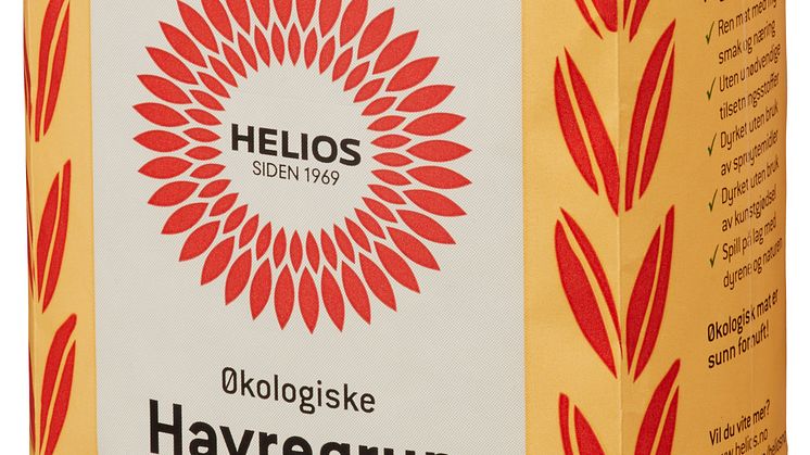 Helios havregryn store økologisk 600 g skrått