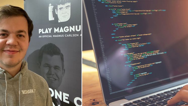 Ole studerer frontend-utvikling mens han jobber i Play Magnus