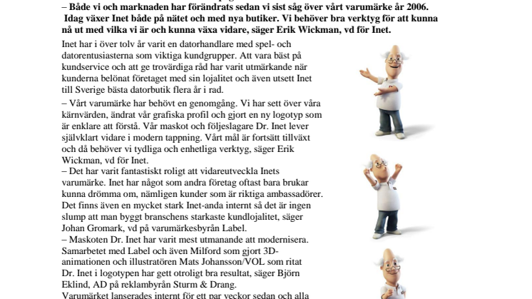 Ny logotyp, grafisk profil och en varumärkesmanual - Inet förnyar varumärket 
