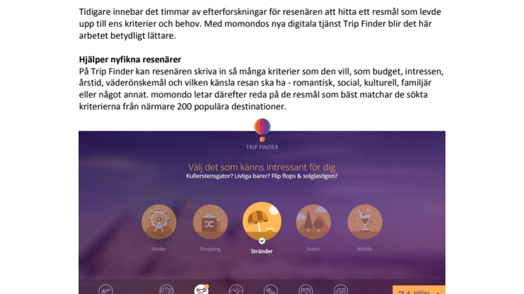 Ny inspirationstjänst guidar svenskarna till drömsemestern