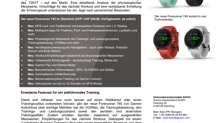 PM Garmin Forerunner 745