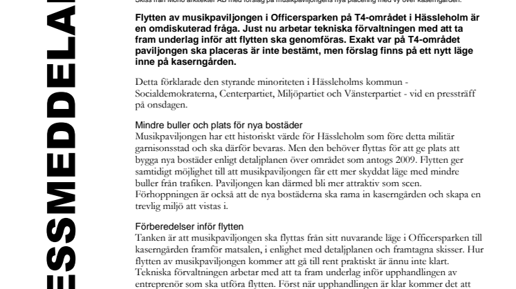 Musikpaviljongens nya plats